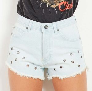 NWT High Waist Frayed Cut Off Shorts by NaNa L